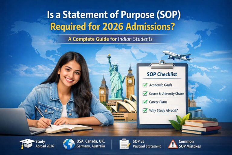 Statement of Purpose (SOP) Required for 2026 Admissions